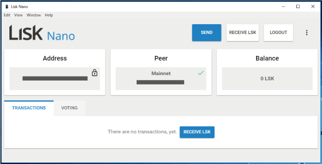 「Lisk Nano（リスクナノ）」ウォレットの設定方法と使い方